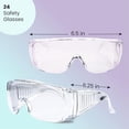 thumbnail image 2 of OTG Safety Glasses - Fog-Proof & Anti-Fog Polycarbonate Lenses - Low-Profile Safety Goggles Over Glasses & Sideshields - Over-Prescription Protective Eyewear - 24 Pack, Unisex$$Tools & Hardware Other, 2 of 8