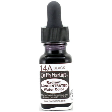 UPC: 0090385414103 | Dr. Ph. Martin s Radiant Concentrated Water Color  0.5 oz  Black (14A)