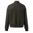 thumbnail image 5 of Unir Full Zip Casual Sweatshirt Jacket for Women, Ribbed Collar Cuffs, Relaxed Fit Athletic Outerwear with Pockets, 1 Piece, S-XXL, Plus Size Friendly, 5 of 6