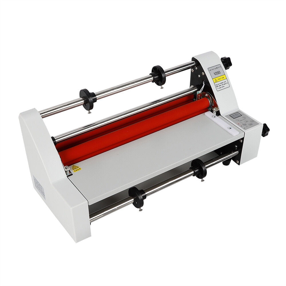 Miumaeov Laminating Machine 220V Multi-functional Laminating Machine 13 350mm Hot and Cold Roll Laminating Machine Single and Double Laminating Machine Durable