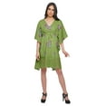 thumbnail image 3 of Moomaya Robe Courte de Caftan de Plage, Robe de Couverture Imprimée, Kaftan pour Femmes, Tenue de Plage, Couverture, 3 of 4