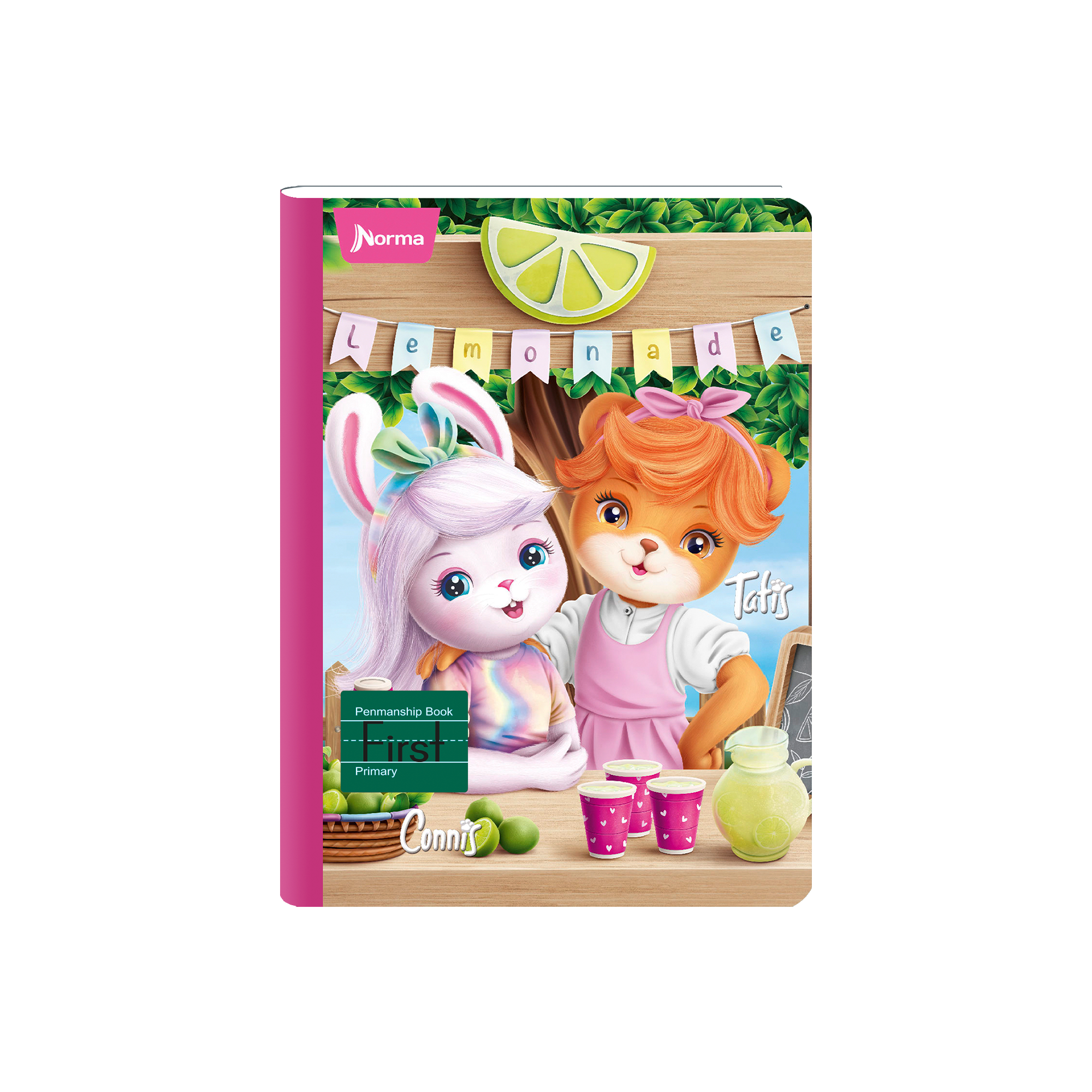 Norma Peluches Mid Skip-A-Line First Composition Notebook 7" x 9.8" Multicolor 80 Sheets