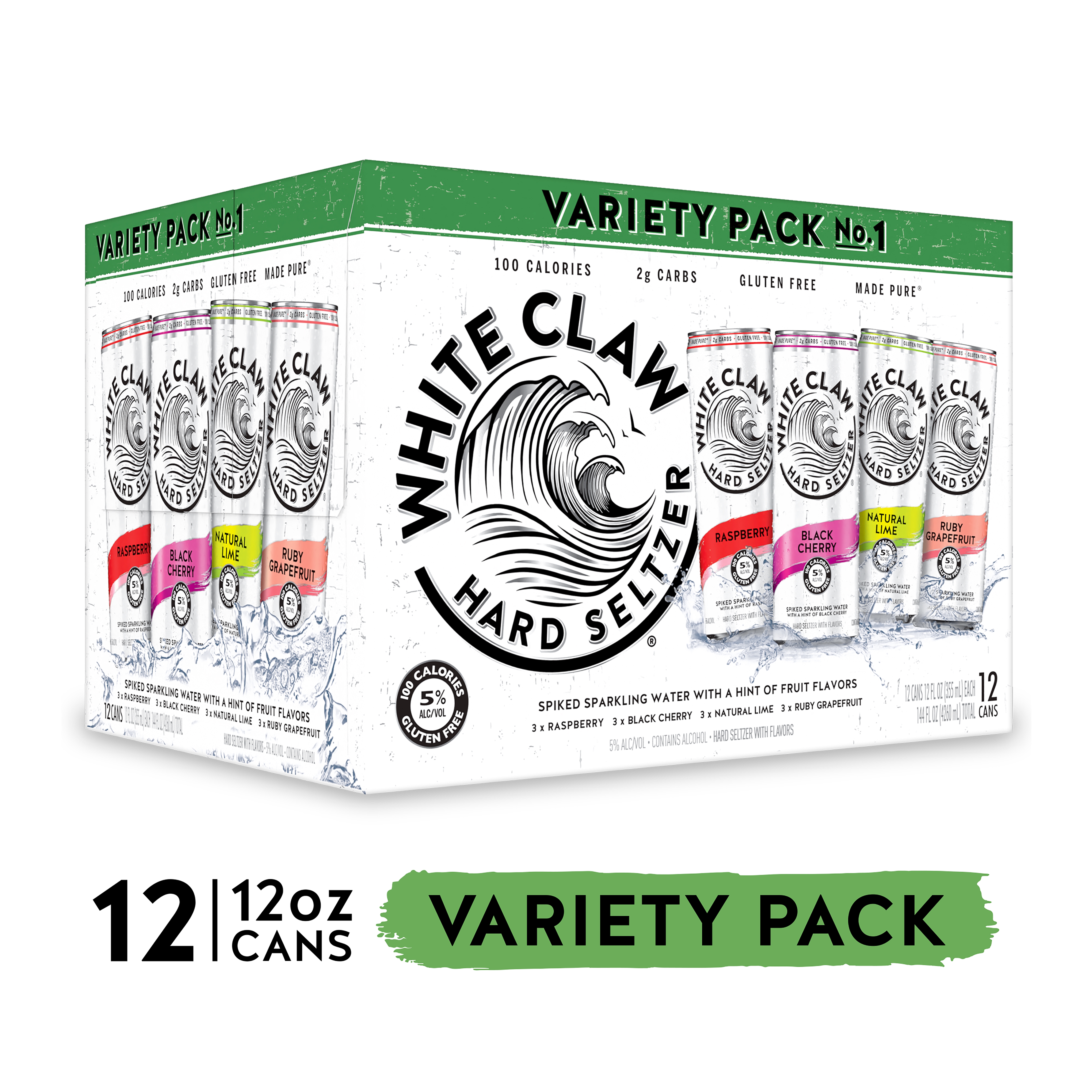 White Claw Hard Seltzer Variety Pack No 1 12 Pack 12 Fl Oz Cans 5 White Claw Hard Seltzer Variety Pack No 1 12 Pack 12 Fl Oz Cans 5
