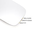 thumbnail image 4 of Reemplazo de vidrio del espejo retrovisor derecho de Unique Bargains con placa de respaldo, vidrio convexo calefaccionado blanco para Peugeot 106 1991-2004, 4 of 6