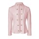 thumbnail image 1 of Cárdigan de Punto con Estampado de Rombos para Mujer, Abrigo Corto Ligero, Cuello Alto, Larga, Botones Metálicos, Chaqueta de Otoño Rosa S, 1 of 7