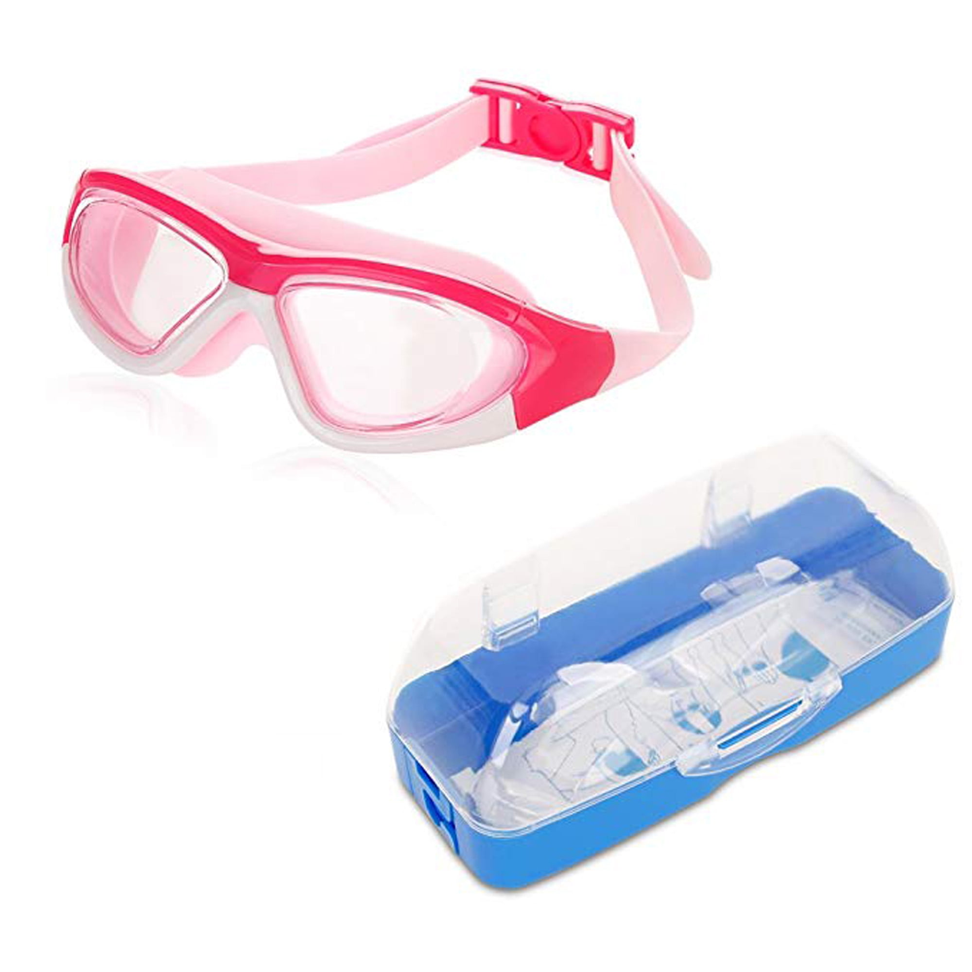 C.F.GOGGLE Swim Goggles for Kids Comfortable Neoprene Strap Does Not