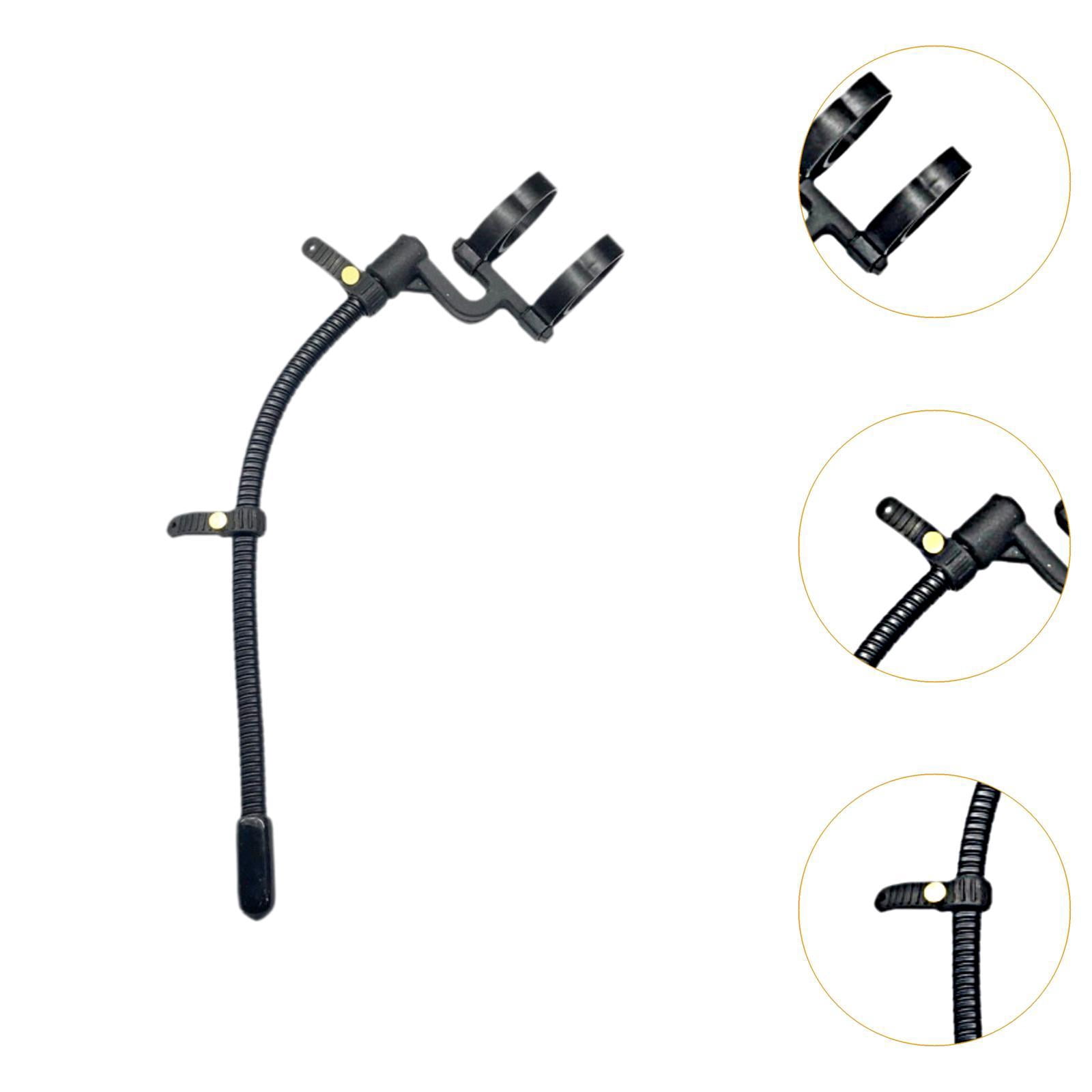 Dualoai Arm Stand Mic Stand, Adjustable Gooseneck Arm Mic Stand without Clamp