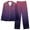 Purple, variant on JGGSPWM Women's Fashion Ombre Pajama Set Casual Long Sleeve Button Down Blouse and Pants Pajamas Suit with Pocket Pink M
