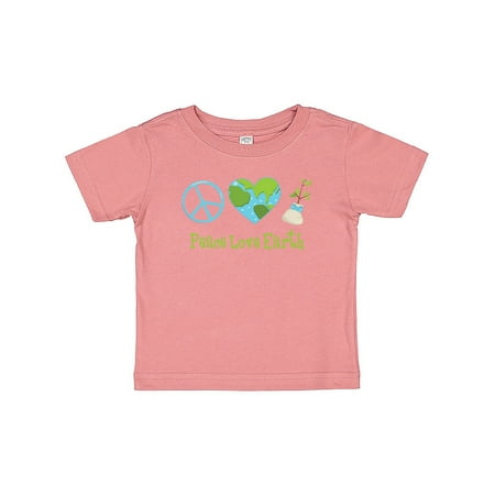 

Inktastic Peace Love Earth Gift Baby Girl T-Shirt