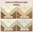 thumbnail image 7 of Design&I 3'x5' Washable Throw Rug Ultra-Thin & Non-Slip Skid-Resistant Small Cream Gold Greek Key Design Motif Marble Inspired Classic European for Entryway, Kitchen, 7 of 7