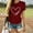 Wine, variant on Outfmvch t shirts for women Valentine's Day Casual Short Sleeve Letter Print Heart-shaped womens tops Black