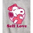 thumbnail image 3 of Peanuts - Self Love Belle - Toddler And Youth Crew Fleece Sweatshirt, 3 of 6