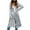 Silver, variant on Autumn Winter New Ladys Coats Women'S Fashion Casual Silver Sequins Long Sleeve Long Button Belt Coat Cardigan