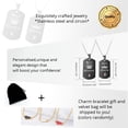 thumbnail image 6 of Uloveido 2 pcs Lesbian Pride Necklaces Set for Men and Women - Dog Tag Black Stainless Steel Bead Chain Necklaces Pendant Her Queen SN126, 6 of 7