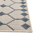 thumbnail image 5 of Unique Loom Outdoor Trellis Collection Area Rug - Traliccio (5' 3" x 8' Rectangle Ivory/Navy Blue), 5 of 9