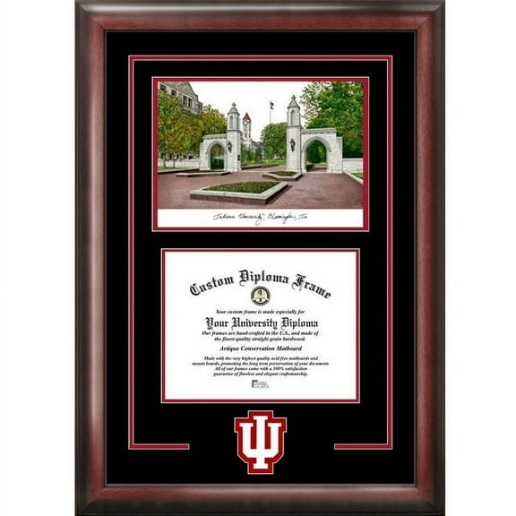 Indiana Hoosiers 8.5" x 11" Spirit Graduate Frame with Campus Image