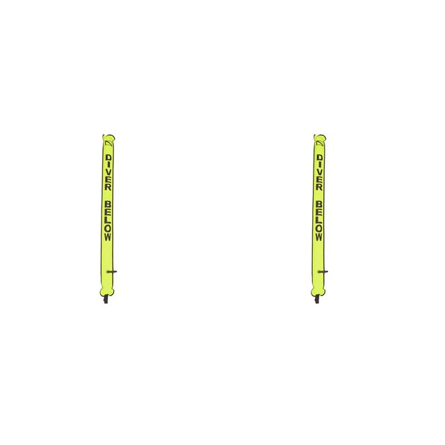 Boquilla Inflable Subacuática Naiovety 2piezas Amarillo fluorescente