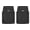 (Front) Black, variant on Motor Trend FlexTough Plus-2 Piece Front Car Floor Mats- Black Contour Liners-Deep Dish Heavy Duty Rubber Floor Mats for Car SUV Truck & Van-All Weather Protection, Universal Trim to Fit