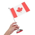 thumbnail image 5 of Raindrops Mini Canada National Flag Miniature Desk Flag For Office Table Decoration Desktop Canada National Day Decoration Small Polyester Banner, 5 of 8