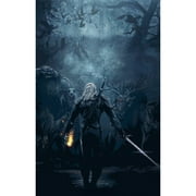 The Witcher Diamond Painting Set (for Adults) 5D DIY Character Diamond Art Set (for Beginners) Round Full Diamond Diamond Painting Gemstone Art Crafts (Home Wall Decoration Gift)