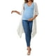 thumbnail image 2 of Camiseta básica sin mangas para maternidad con fruncidos cruzados de 2 paquetes INSPIRE CHIC para mujeres, tops de lactancia en negro y azul, tamaño mediano, 2 of 6