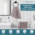 thumbnail image 2 of Casa Platino Toallas de Mano para Baño, Premuin 100% Algodón, Toallas de Mano para Baño de Invitados, Toallas de Mano Turcas Perfectas para Baño, Gimnasio, Toallas de Mano Pequeñas Suaves y Absorbentes, Juego de 6 (16"x 28") - Platino, 2 of 7