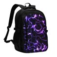 thumbnail image 1 of Fotbe Galaxy Lightning Mochila con Estampado y Puerto USB para Hombre y Mujer, Mochila Antirrobo, Mochila de Viaje, Mochila Escolar, Mochila Universitaria, 1 of 7