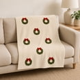 thumbnail image 6 of Flannel Decorative Throw Blanket for Indoor Home Use, Soft Textured Layer for Sofa Bed Chair, Machine Washable Everyday Blanket for Bedroom Living Room Lounging, 6 of 6