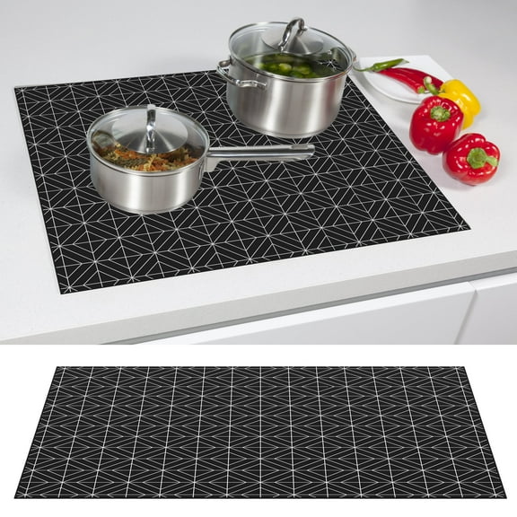 Induction Cooktop Protector Mat Nonslip Induction Protector Heat Resistant Induction Stove Cover Multifunctional Magnetic Stove Top Cover for Home Kitchen