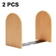 thumbnail image 1 of 2 piezas de sujetalibros de madera simples, estanterías engrosadas, sujetalibros, madera maciza para estudiantes, cabeza redonda/cabeza cuadrada, 1 of 8