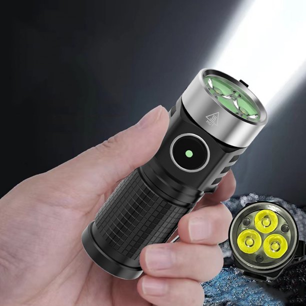 Linterna De Bolsillo Luz de llavero impermeable IPX4 de luz de acampada de 800LM para emergencia de pesca al aire libre