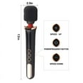 thumbnail image 6 of USB Rechargeable Massager Handheld Cordless Wand Massager with Multi Powerful Speeds & Vibrating Frequencies for Sore Neck Shoulder Back, Soothing Aching Muscles (Black), 6 of 6