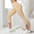 thumbnail image 6 of Gym Leggings for Women Lifting High Waist Seamless Yoga Pants Resistance Band Legging Cellumove 3D Compression Shaping Pants Beige, Size XL, 6 of 7