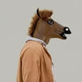 thumbnail image 2 of Brown Horse Head Mask Costume Accessory, 2 of 3
