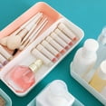 thumbnail image 4 of Caja de almacenamiento Rectangular de plástico Cajón de escritorio Estuche de cosméticos Organizador de papelería Contenedor de calcetines Almacenamiento y organización del hogar Blanco L Bewildely HA003019-03, 4 of 6