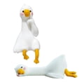 thumbnail image 2 of Dserhfy Mini Resin Goose Figurine Funny Resin Small Goose Computer Decor Collectible Cute 3D Craft Sculpture for Office Desk Car Dashboard Home Decor, 2 of 8