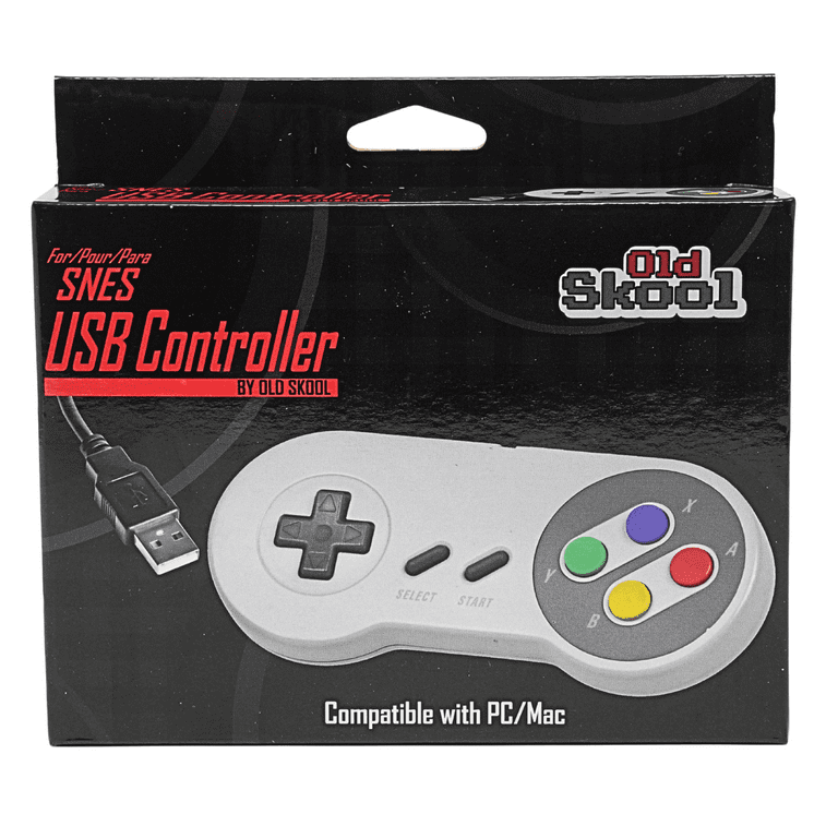 Old Skool Nintendo SNES USB Controller Video Game Gamepad for PC