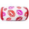 thumbnail image 3 of Mooshi Squish Microbead Bed Pillow, 14" x 7" - Airy Squishy Soft Microbeads - Eighteen Fun Bubbly Colors To Choose From - Cuddly And Fun Dormroom Accessory - Bed Pillow, Kisses, 3 of 3