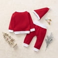 thumbnail image 4 of GYRATEDREAM Baby Boy Christmas Outfit Newborn First Christmas Romper Santa Elf Pants Sets 3Pcs 0-18 Months, 4 of 9