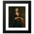 thumbnail image 2 of Cornelis Troost 12x14 Black Modern Framed Museum Art Print Titled - Portrait of Louise Christina Trip, Wife of Gerrit Sichterman (1725), 2 of 5