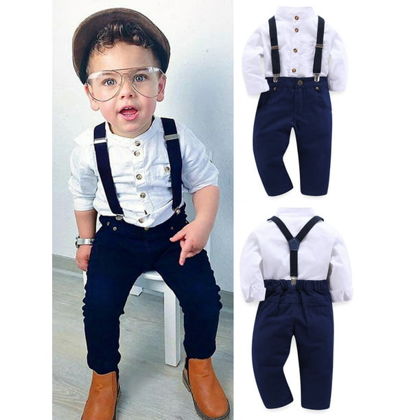 LAPAKIDS Toddler Little Boys Formal Outfits Kids Wedding Party Clothes