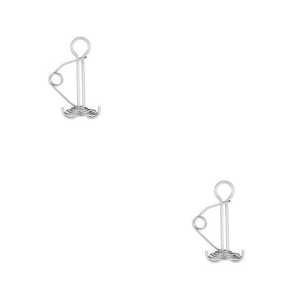 Eigraketly Pack of 10 Tent Rope Buckle Stakes Camping Awning Outdoor Fishing Picnic Peg Steel Hook Hiking Backpacking Portable Stainless 1 2piezas