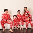 thumbnail image 3 of Family Christmas Pajamas Parent-child Infant Toddler Clothes Romper Cute Elk Ear Hooded Jumpsuit Overall Xmas Family Look Outfit, 3 of 4