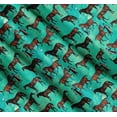 thumbnail image 3 of Soimoi Cotton Voile Fabric Men & Horse Animal Printed Craft Fabric by the Yard 42 Inch Wide, 3 of 7