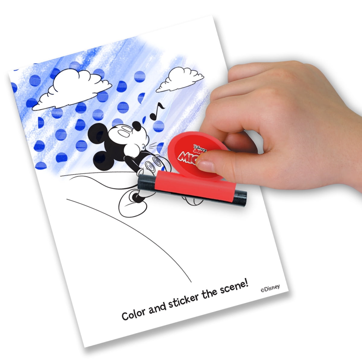 Mickey Mouse Kids Activity Table with Carrying Handle Activity Tables, Multicolor