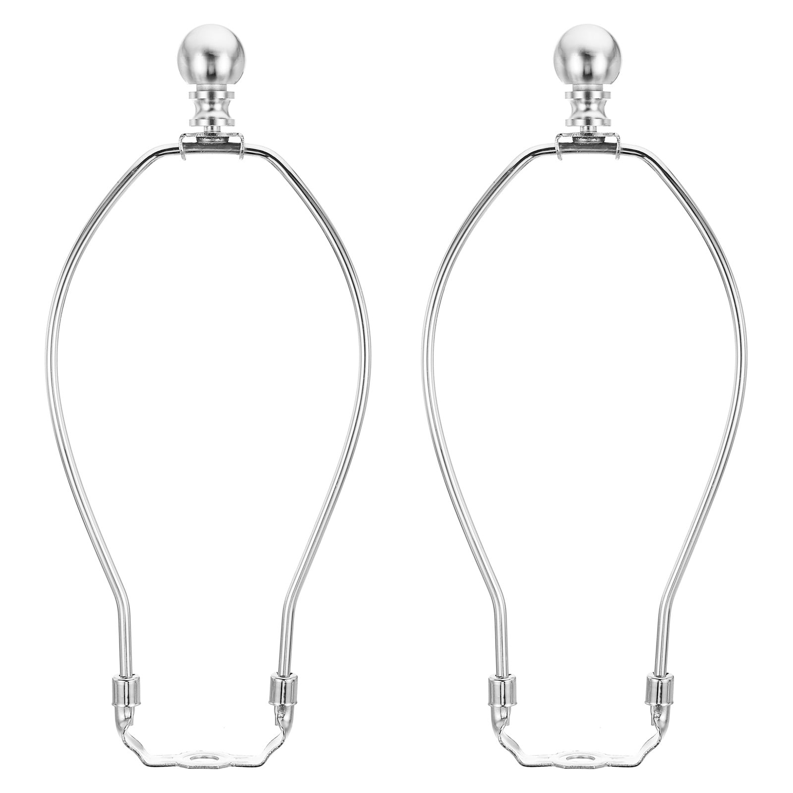 Uxcell 9 Inch Lamp Harp Kit with Finial Lamp Shade Holder Chrome, 2 Set