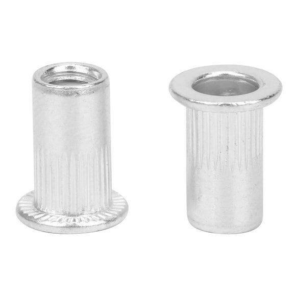 Aluminum Rivet Nuts, No Welding Nuts Aluminum M5 Simple And Practical Inserts Nut, 100 Pieces For Switches Electromechanical Light Industrial Products Furniture