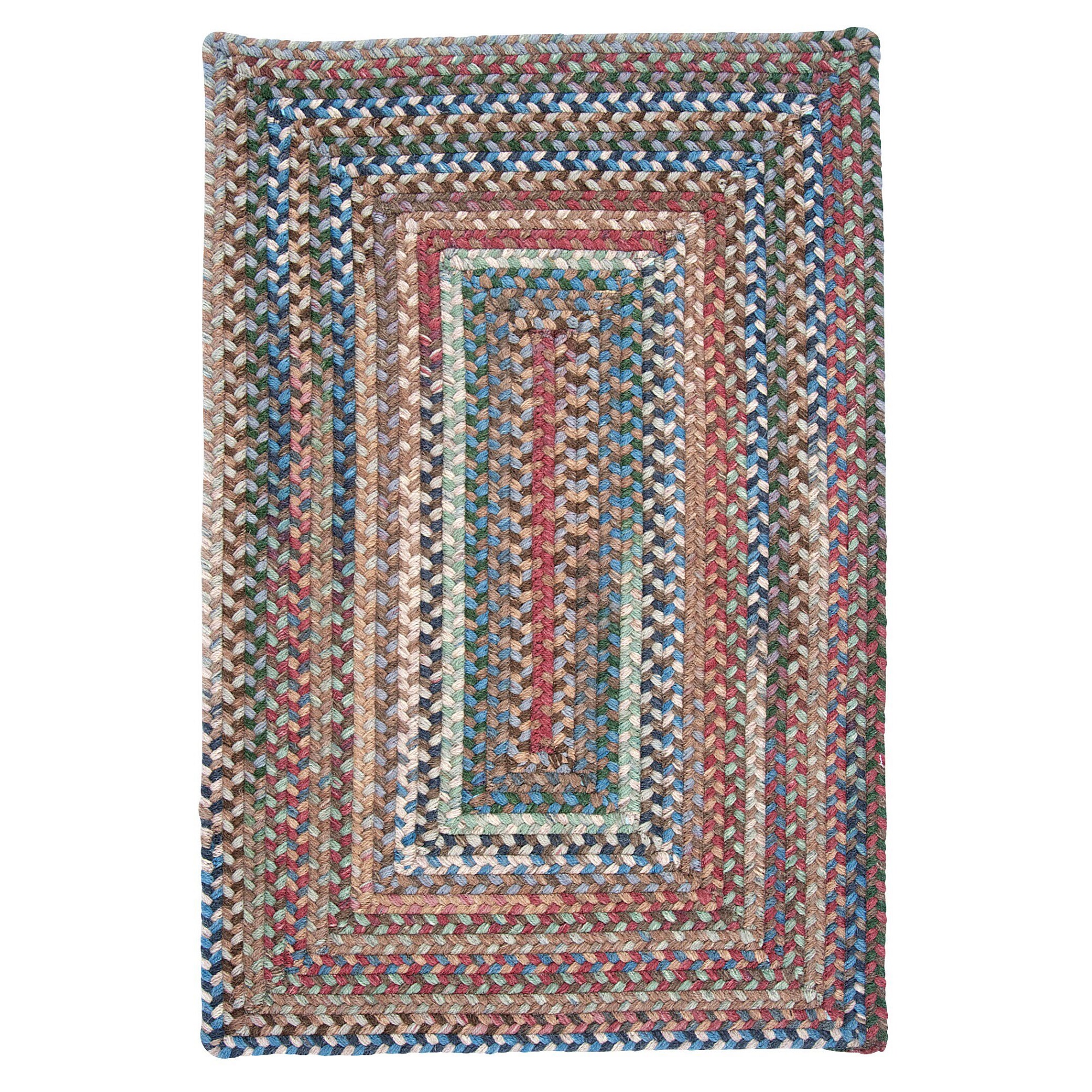 12' Braided Reversible Square Area Throw Rug
