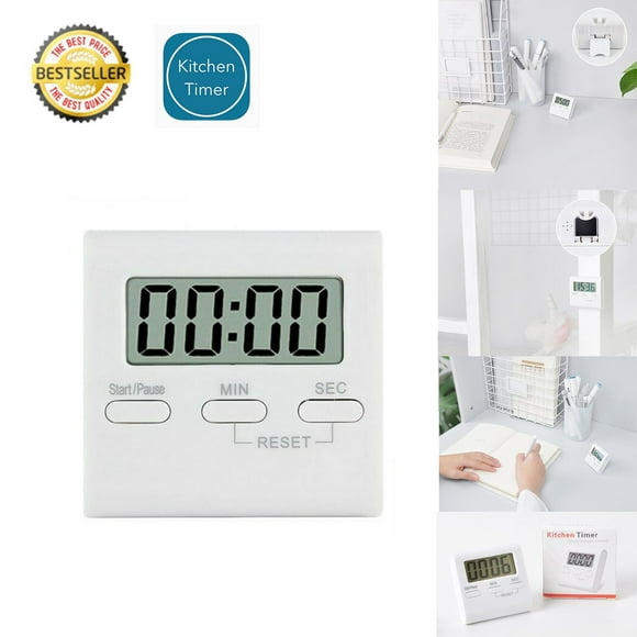 Digital LCD Kitchen Timer Cooking Timer Clock Alarm with Magnetic Back