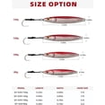 thumbnail image 6 of BLUEWING Fishing Lures Slow Pitch Jig Flat Fall Jigging Pitching Lures Vertical Jigs, Baits with Assist Hook Fishing Artificial Bait, Pink,150g, 6 of 7